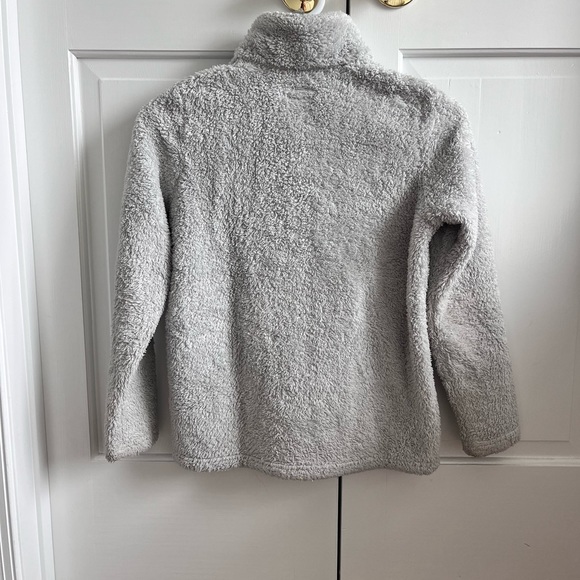 Girls Patagonia Los Gatos 1/4 zip fleece, gray, size L - Picture 4 of 5